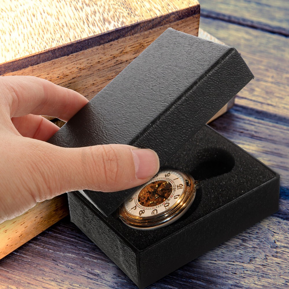 Pocket Watch Organizer Case 4-Piece Storage Box Set