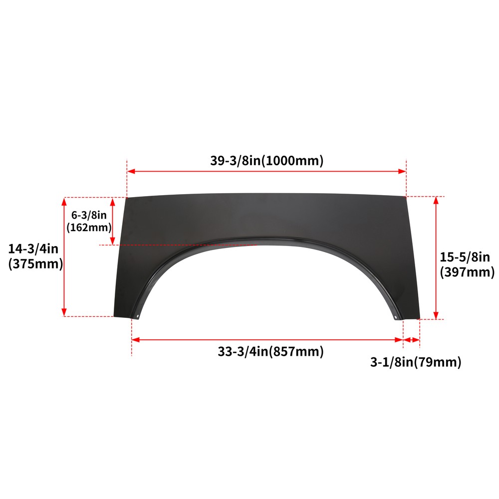 Bedside Patch Panel Wheel Arch Upper FOR 2002-2009 Dodge Ram 1500 2500 3500 PAIR
