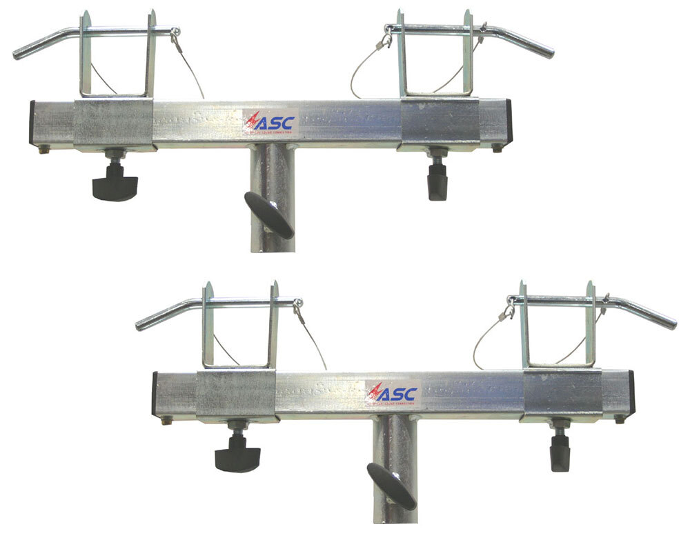 (2) Triangle or Square Truss Adapter Bracket Tripod Stand Support T- Bar Package