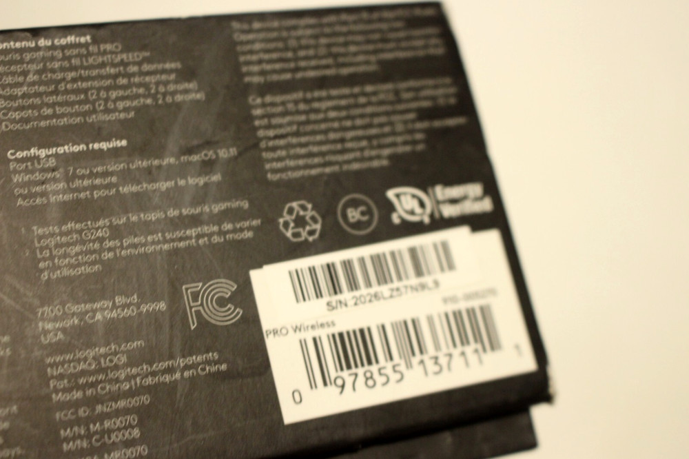 LOGITECH G PRO WIRELESS GAMING MOUSE