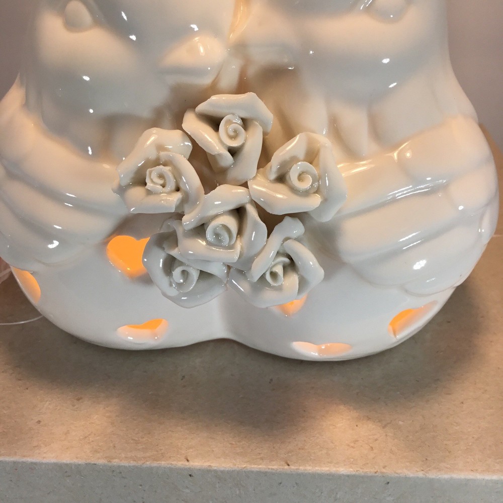 New Ceramic Bird Couple Accent Light By Cracker Barrel