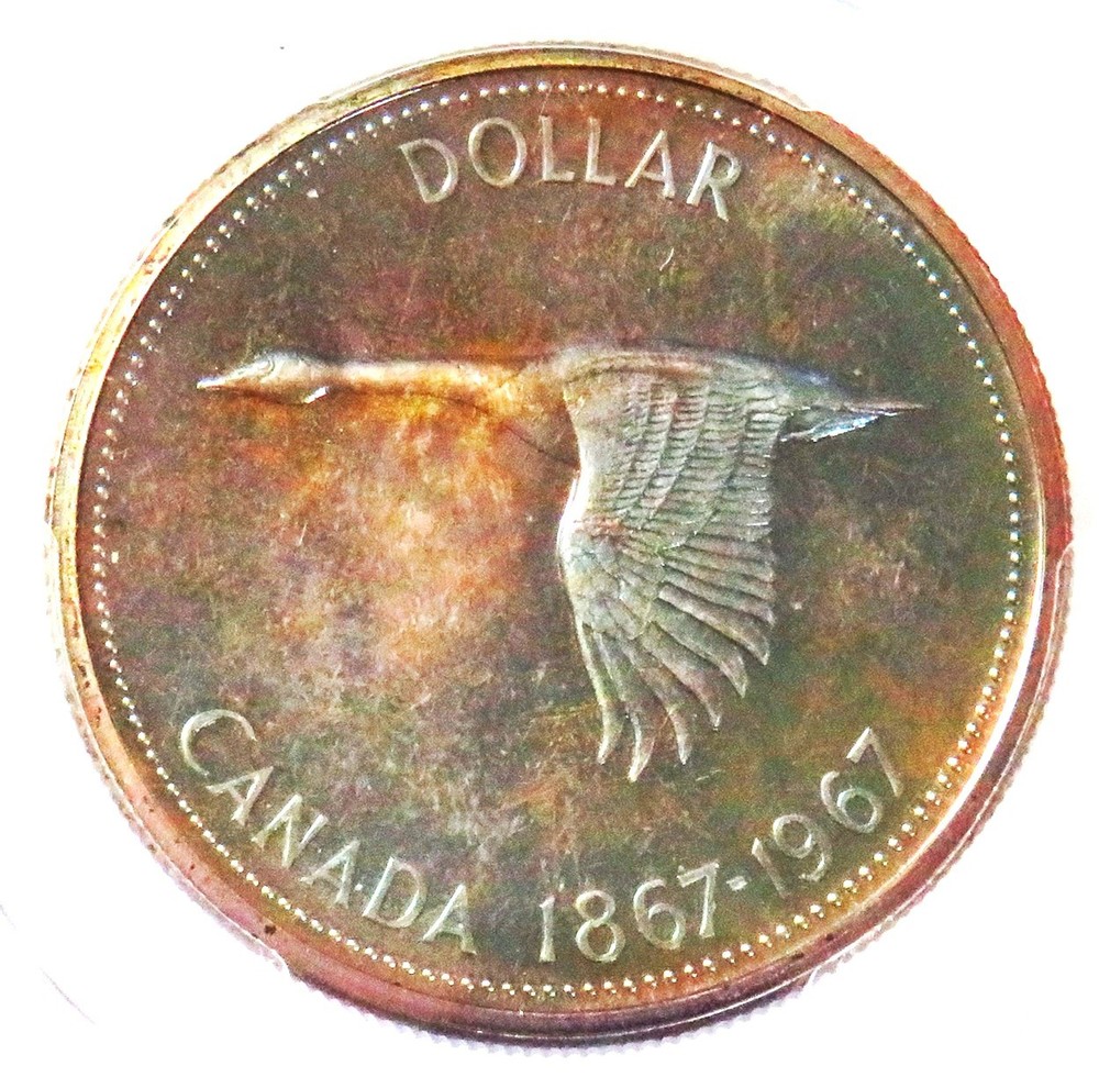 1967 SILVER CANADA PROOF $1 PCGS PR 65