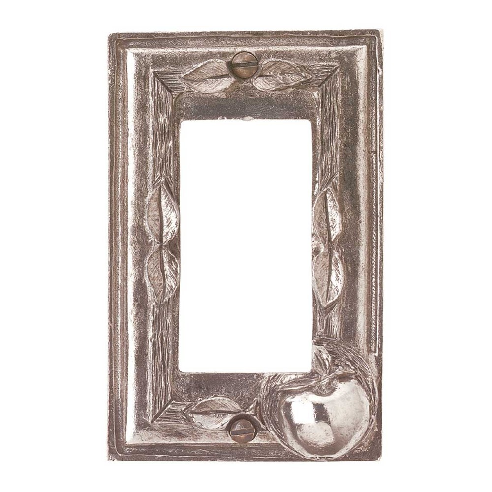 Switchplate Antique Solid Brass Apple GFI | Renovator's Supply