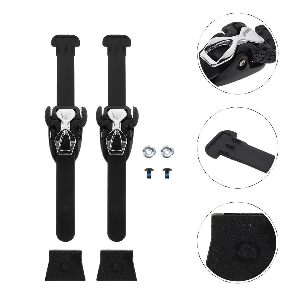 2 Sets Rollerskate Buckle Latch Flexible Design Ice Blade Replacement Strap