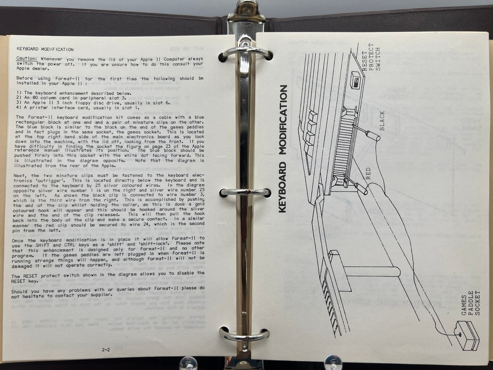 VERY SCARCE Format-][ Word Processing System Kensington Microware Apple II /Plus