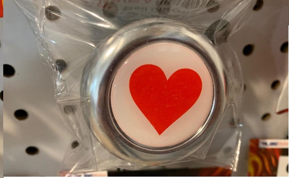 Chrome Bicycle Bell HEART Bikes New