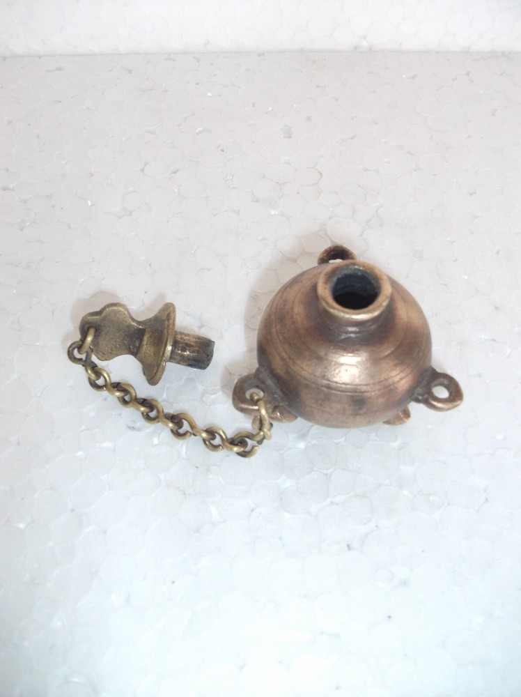 Vintage Brass Unique Shape Handcrafted Fine Quality Solid Inkpot/Well
