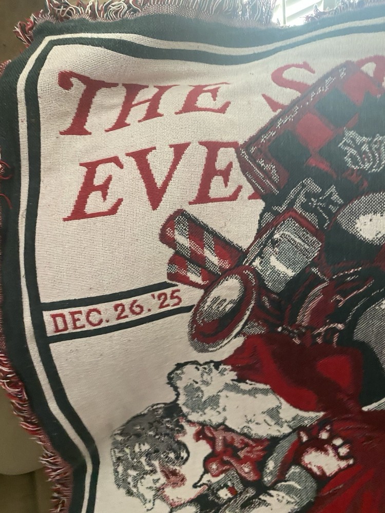 The Saturday Evening Post Decorative Santa Heavy Throw