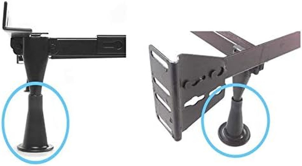 Black Plastic 3-5/8” Bed Frame Feet/Glide Leg | Tall Cone Shaped Replacement Leg