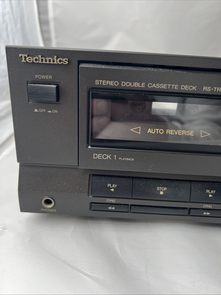 Technics RS‑TR333 Dual Cassette Deck – Clean – Untested – No Power Cord