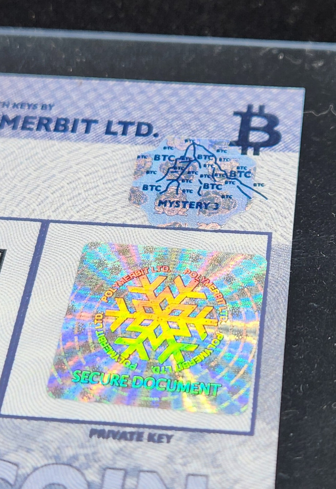 Polymerbit A038 "Matterhorn" Mystery 3 Bitcoin cold storage note - Unfunded