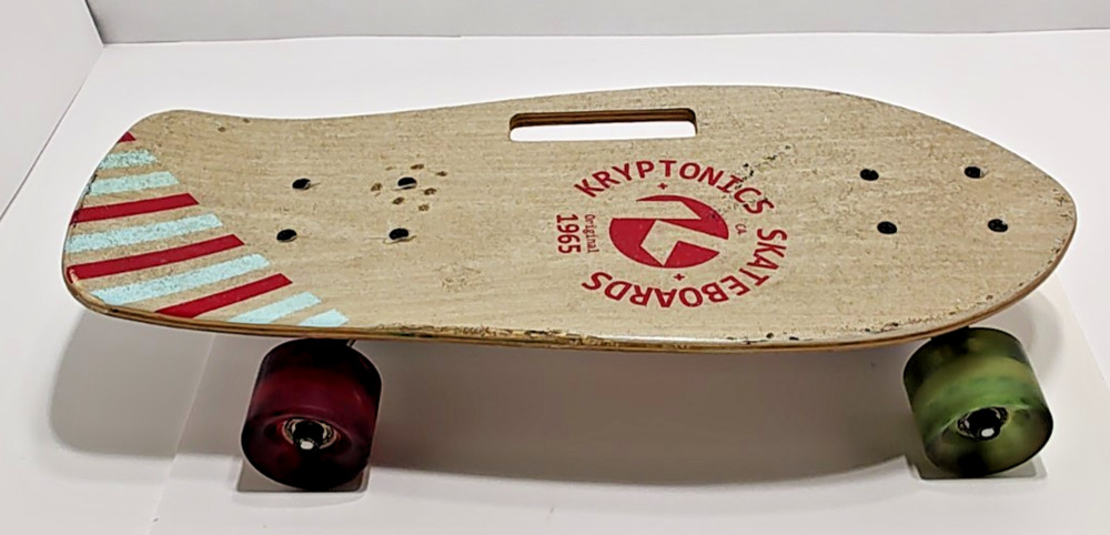 1999 KRYPTONICS 19" Stubby Cruiser Skateboard Board w/ Handle