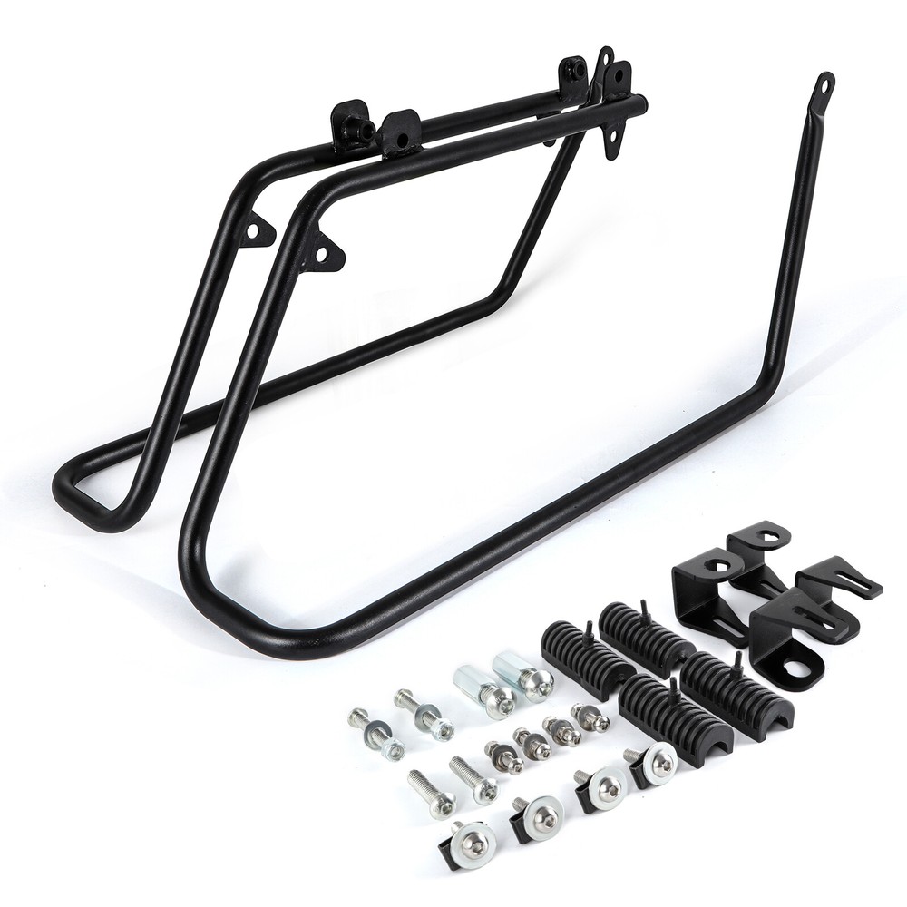 Hard Saddlebag Conversion Brackets Kit For Harley Dyna Models FLH Fat Bob FXDF