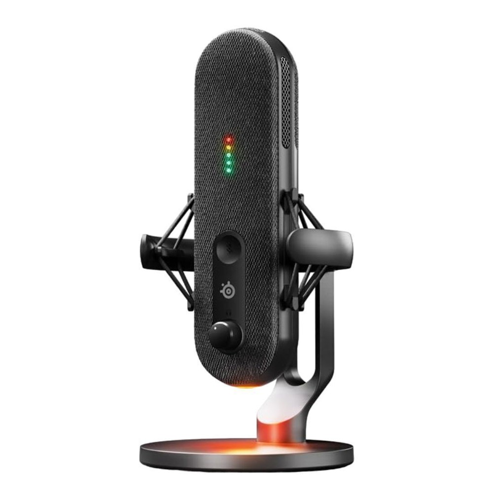 SteelSeries Alias USB Mic for PC with Shock Mount Black Certified Refurbished