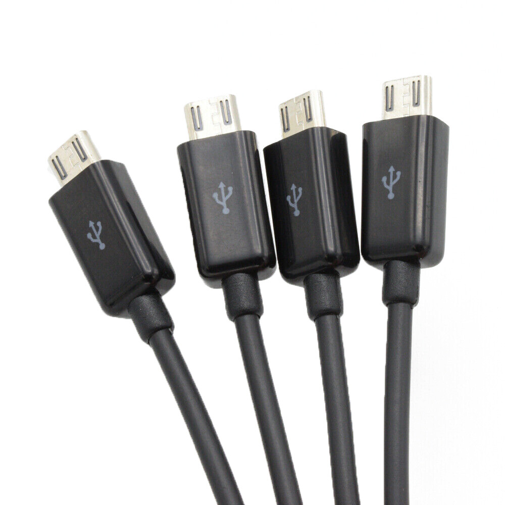 DroMight 20 Inch 4 Port Micro USB-B to USB-A Charging Cable
