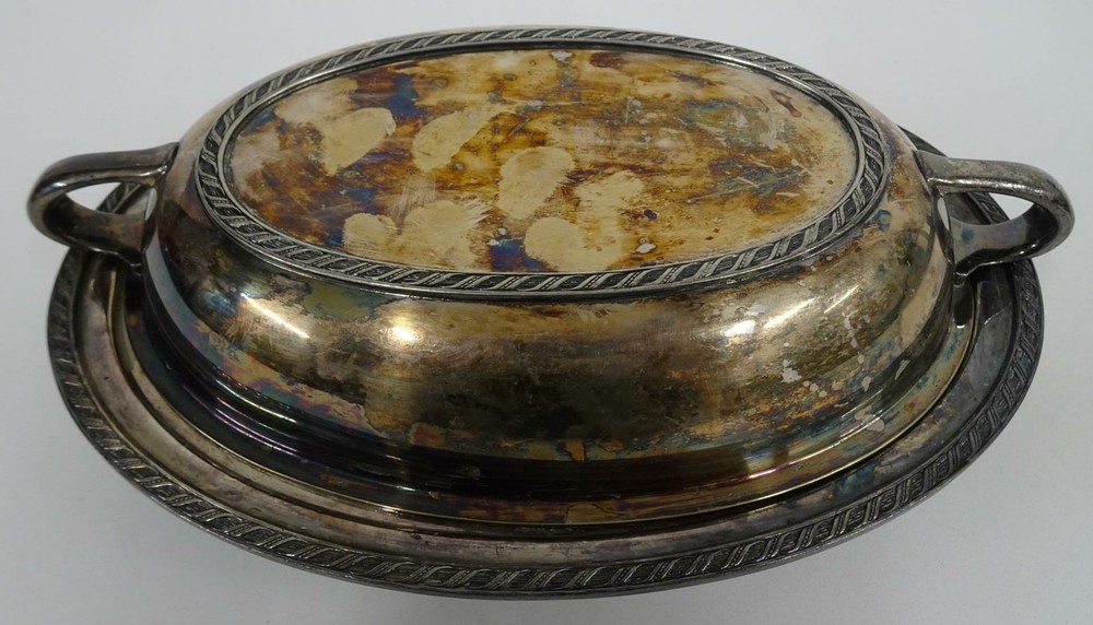 Andover EPNS 10" Silverplate 2 Handled Vegetable Dish A12230