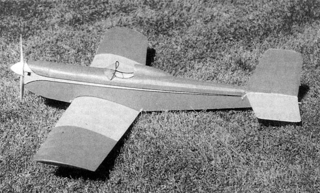 55 Special low-wing 41" WS Free Flight Model Airplane Printed Plans & Templates