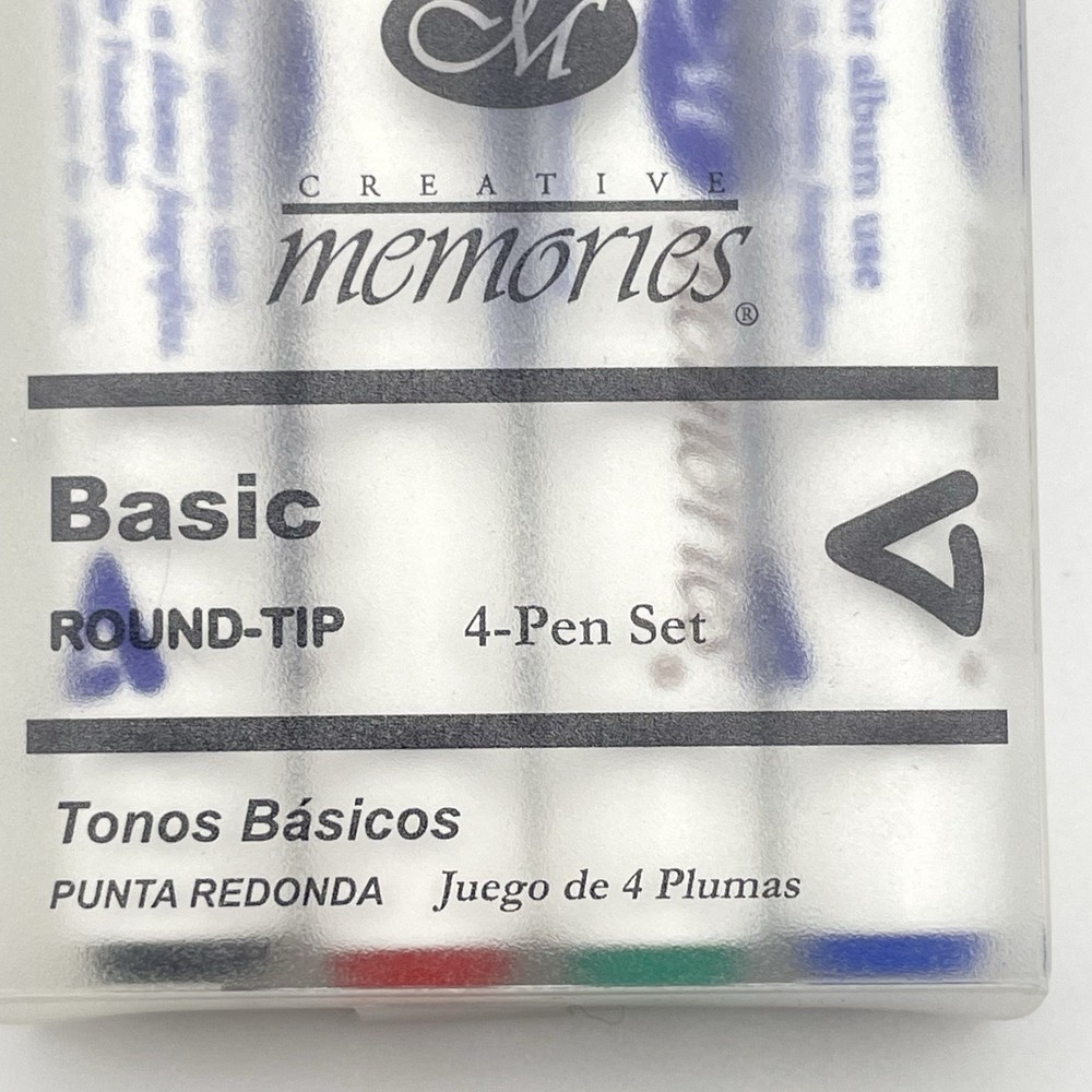 Creative Memories Basic Round Tip 4 Pen Set Scrapbooking Multicolor Japan New