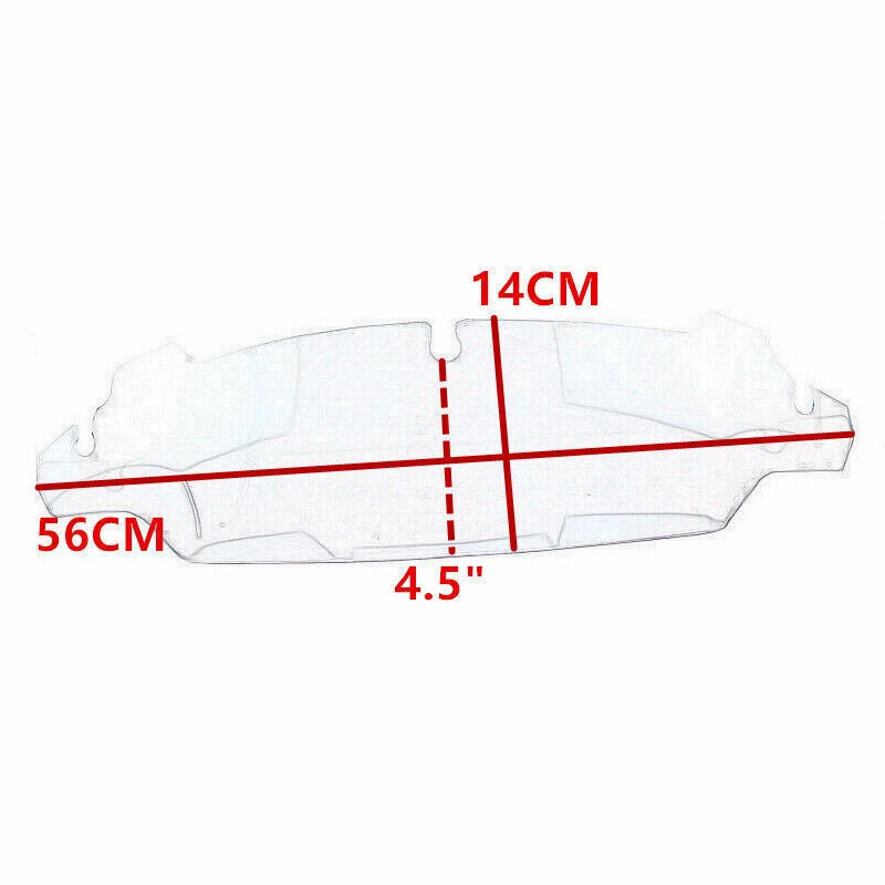 4.5" Clear Wave Windshield Windscreen For Harley Electra Street Glide 2014-2023