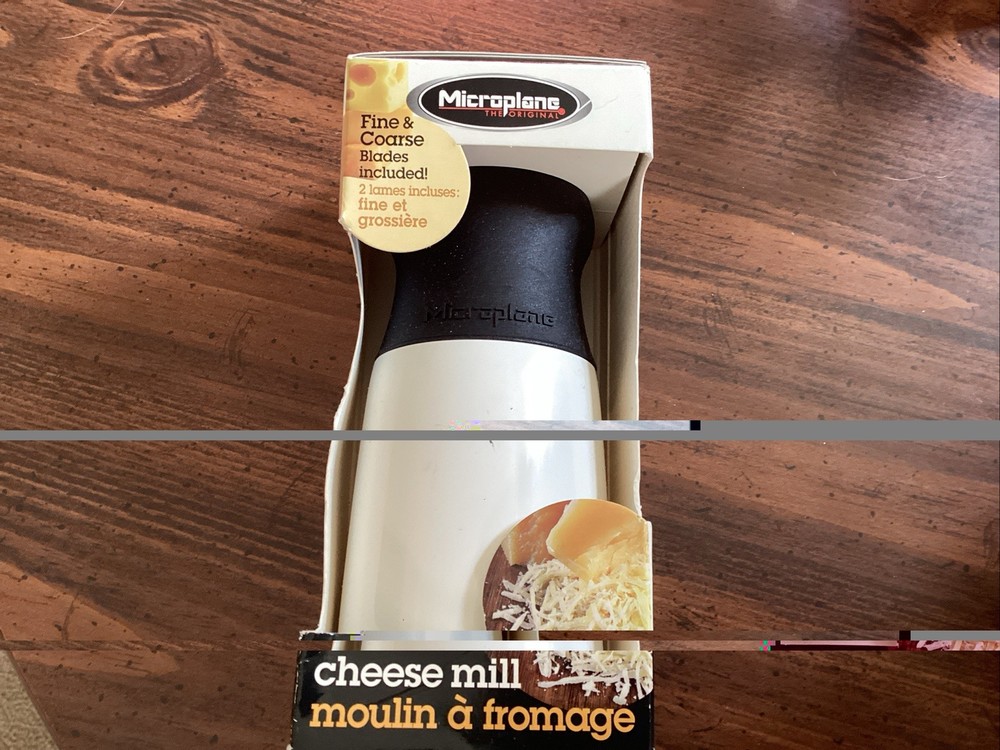 Microplane Cheese Mill Stainless and Black