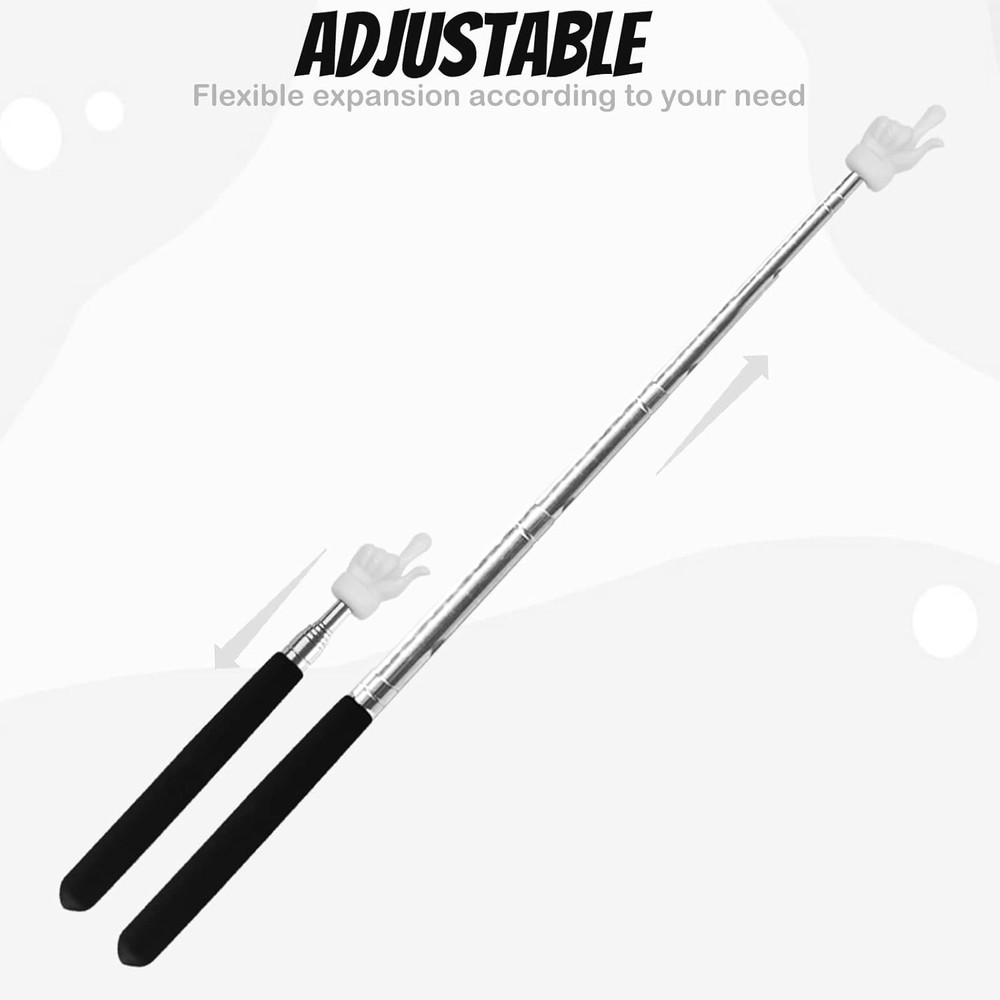 2Pcs Telescopic Teachers Pointer, Extendable Hand Pointer Finger Pointer Stic...