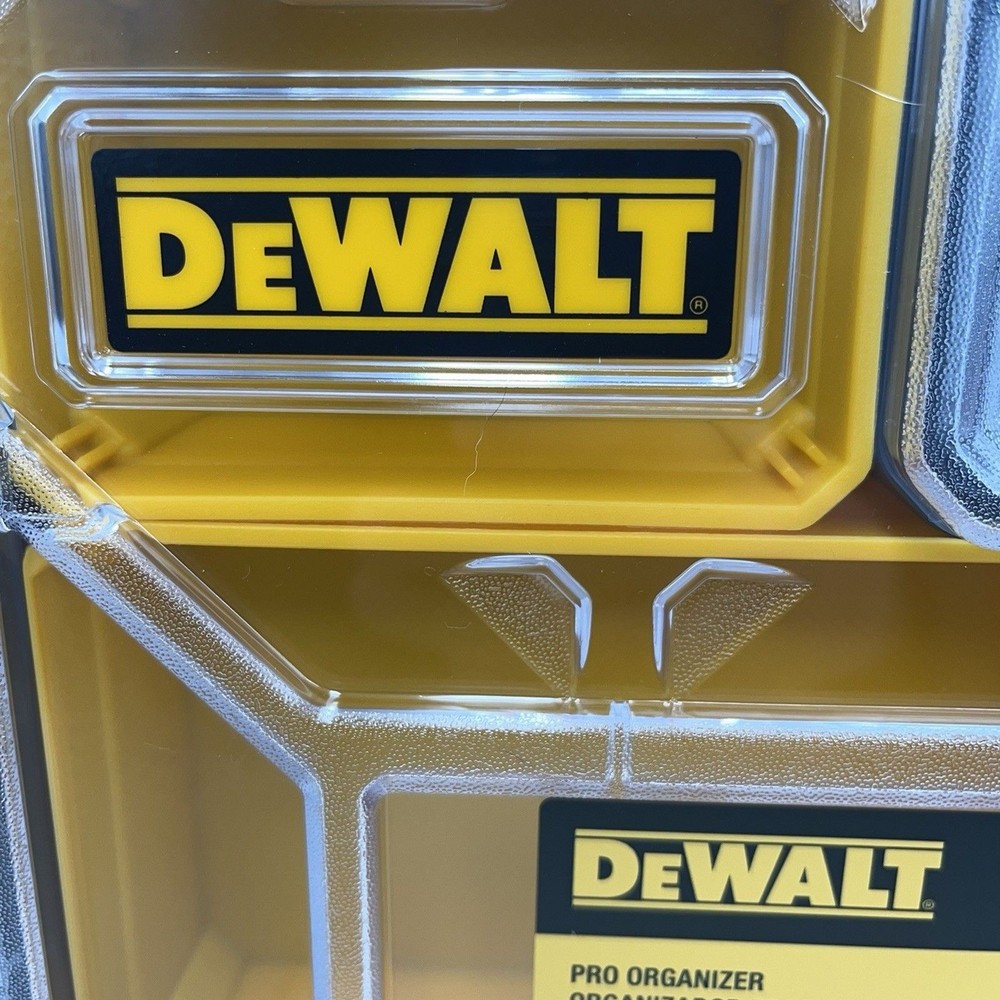 DEWALT SMALL PARTS TOOL STORAGE ORGANIZER STACKABLE REMOVEABLE 10-COMPARTMENT