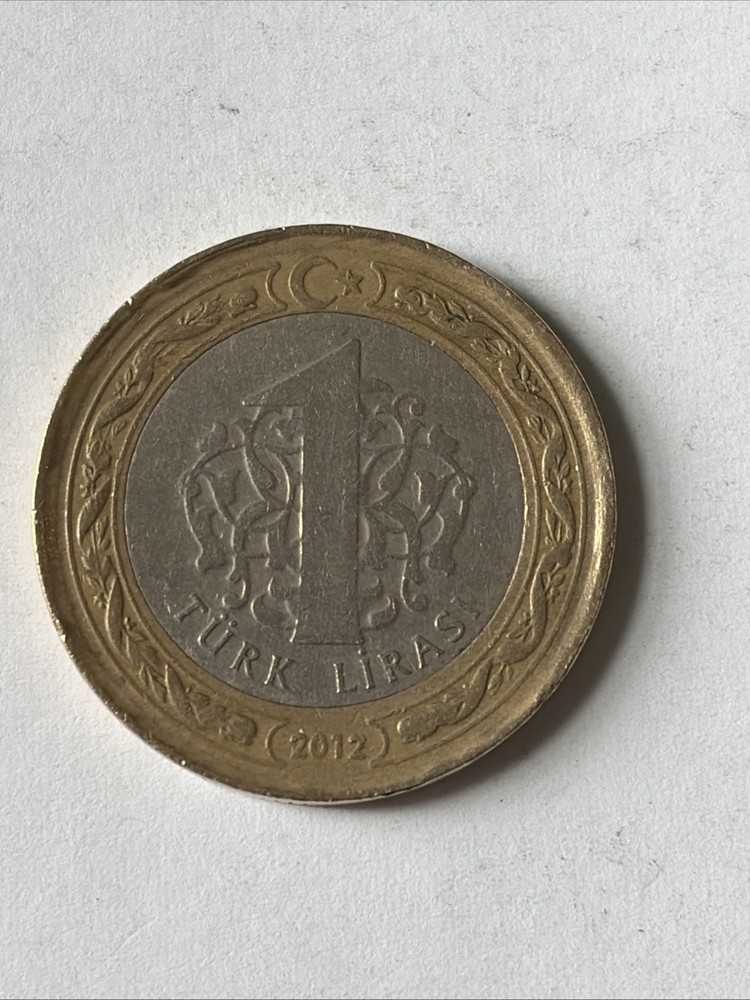 2012 Turkey Coin-1 Lira-Circulated