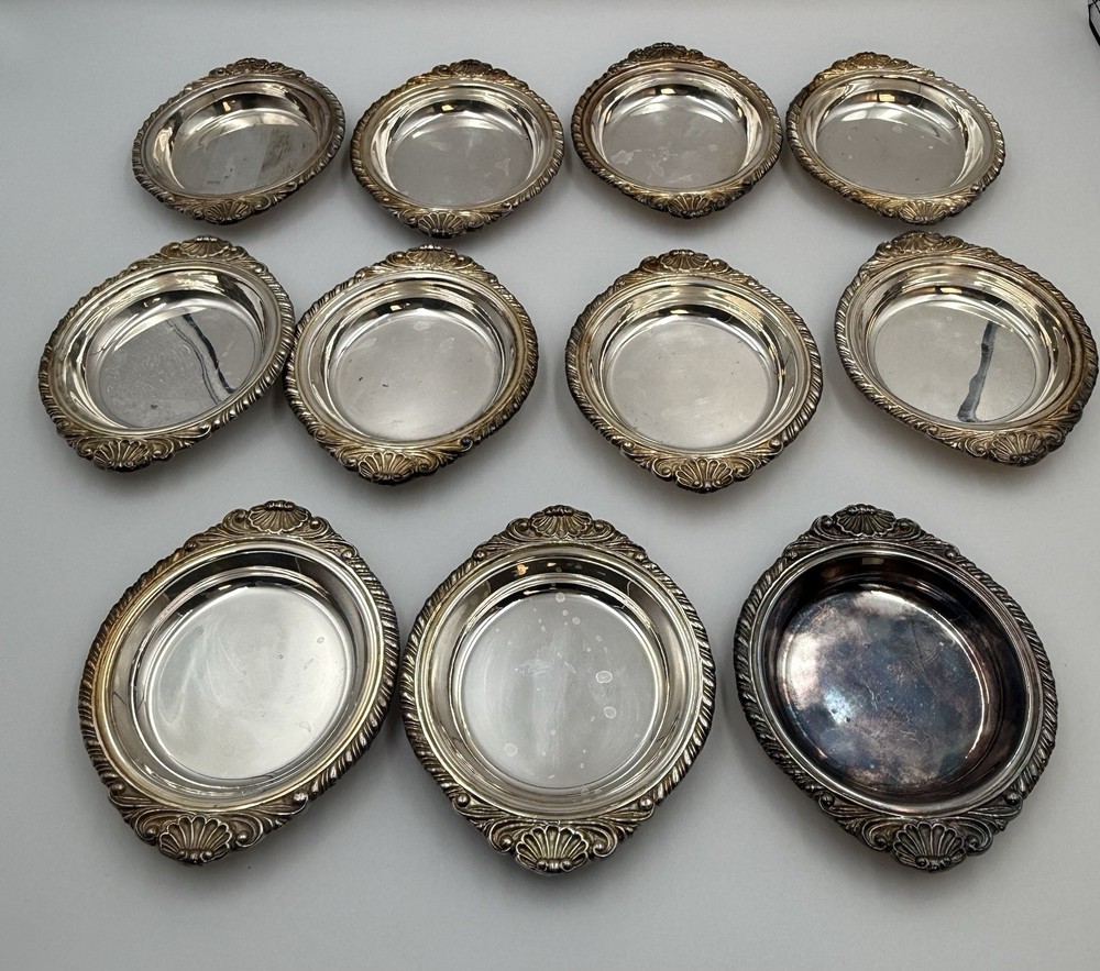 11 Vintage Coronet E.P. Copper Plated Coasters