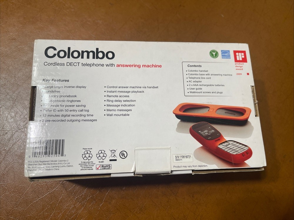 Magicbox Colombo Single Dect Cordless Telephone