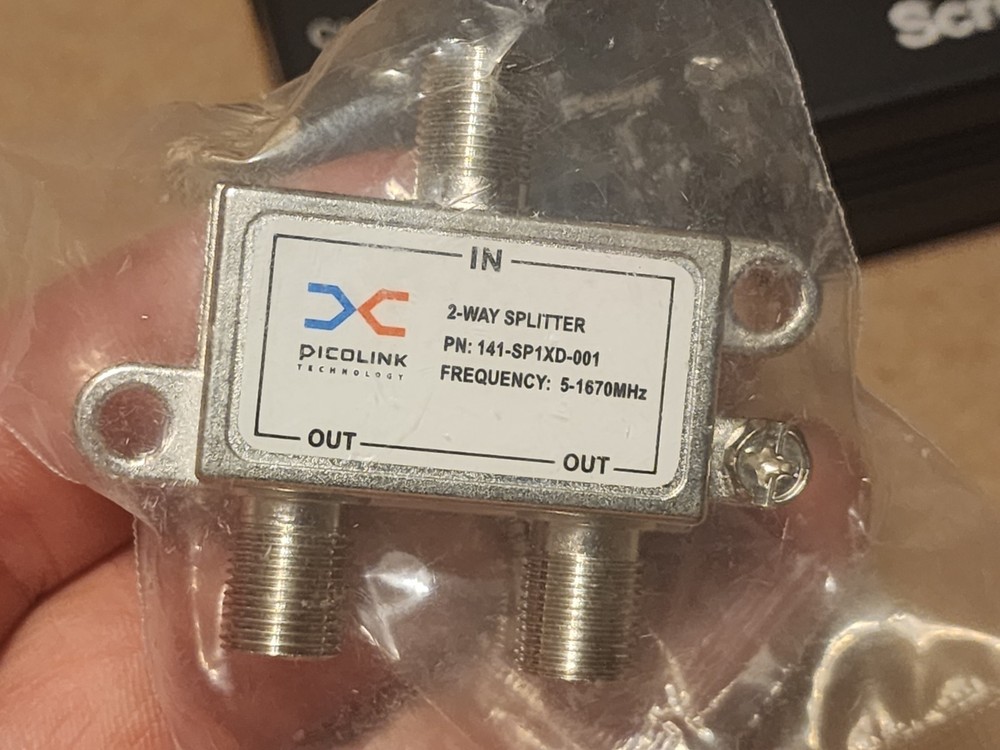 Single Actiontec ECB7250 ScreenBeam MoCA 2.5 Ethernet Over Coax Adapter -