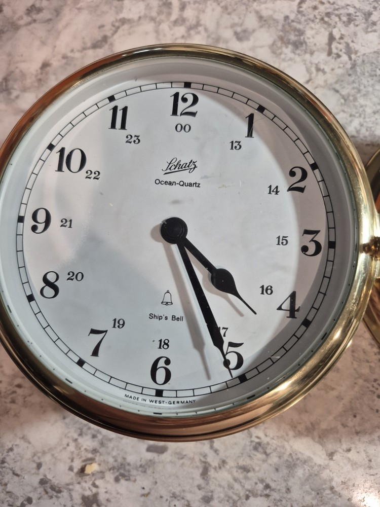 Schatz Ship's Bell Clock and Barometer