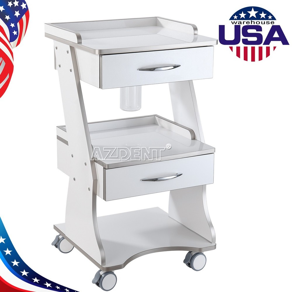 Three Layer Dental Trolley Built-in Socket With Auto-Water Supply System Acrylic