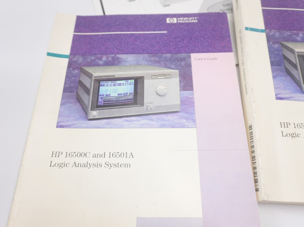 HP 16500C Logic Analyzer Mainframe Tested Disks Manuals Cables No Modules