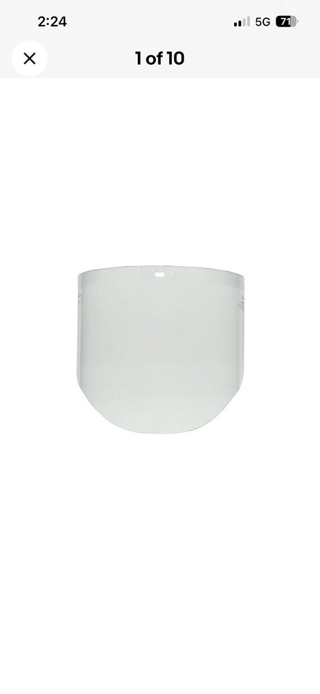 3M Clear Polycarbonate Faceshield WP96 New