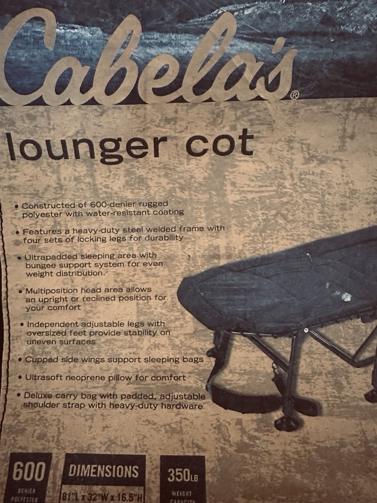 Cabelas Lounger Cot
