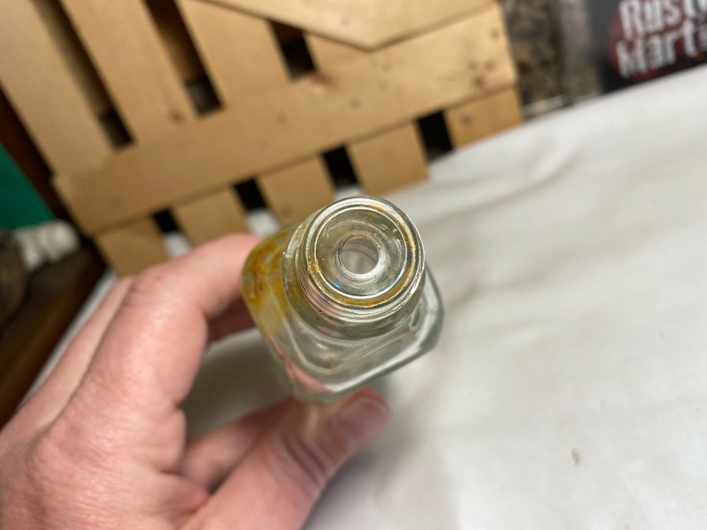 Vintage Square Kreml Glass Bottle
