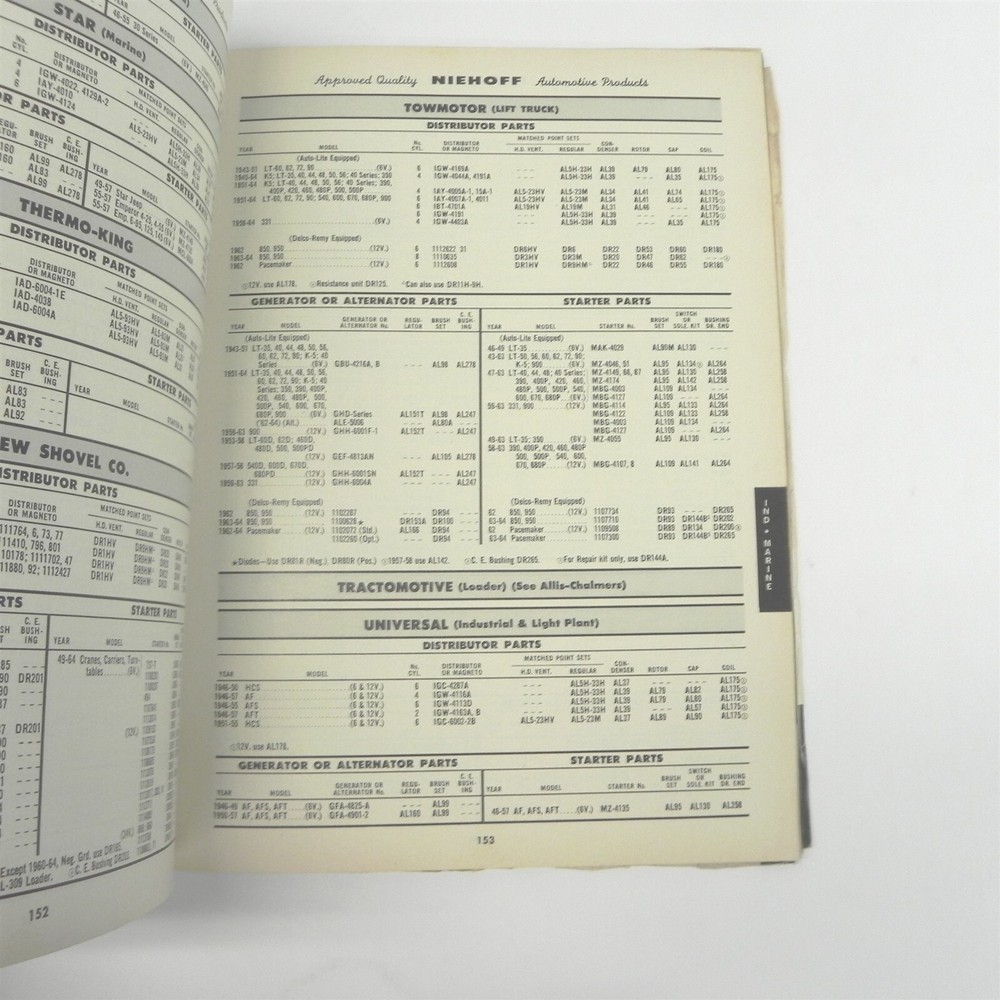 1967 CE NIEHOFF IGNITION PARTS ELECTRICAL TESTING EQUIPMENT ACCESSORIES CATALOG