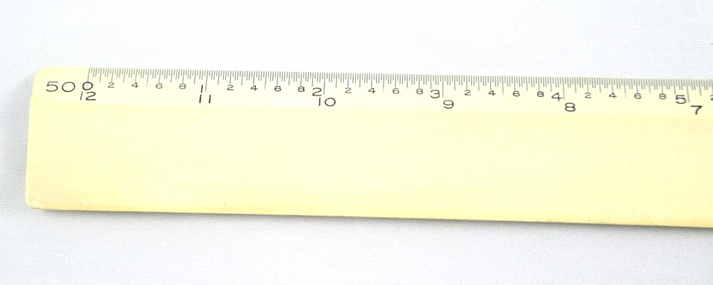 Bruning 2033 2042 Drafting Engineer Rulers Full Size/Half Size- Set of 2