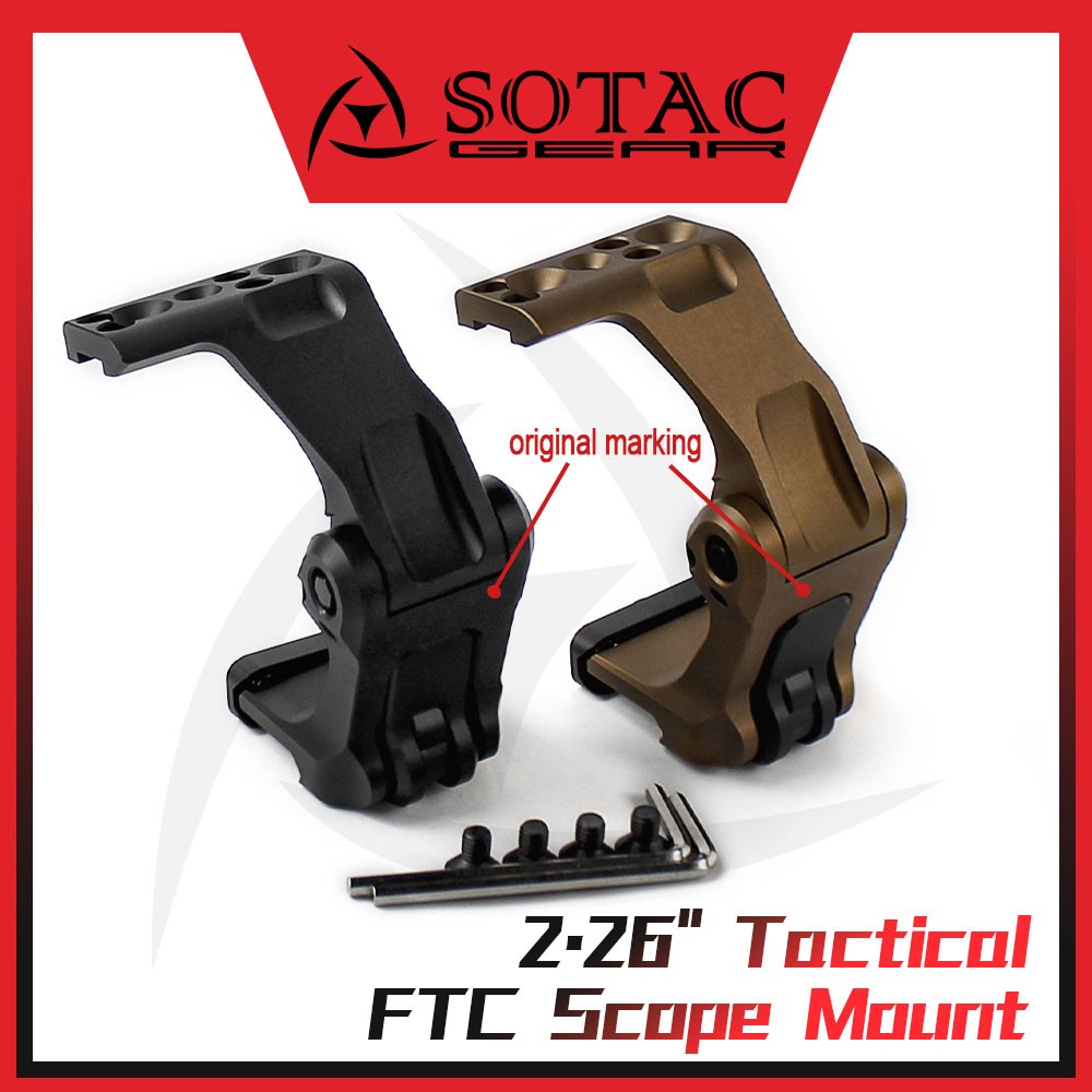 Tactical 2.26" Fast Omni Magnifier Scope Mount Low-profile Integrated QD Lever