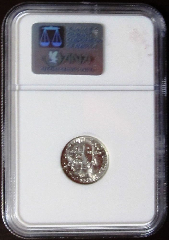 1947 S Roosevelt Dime, NGC MS 67