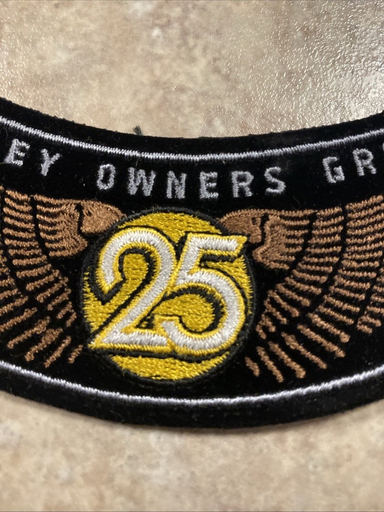 2008 25th Anniversary HOG Membership Rocker Patch HARLEY DAVIDSON OWNERS GROUP