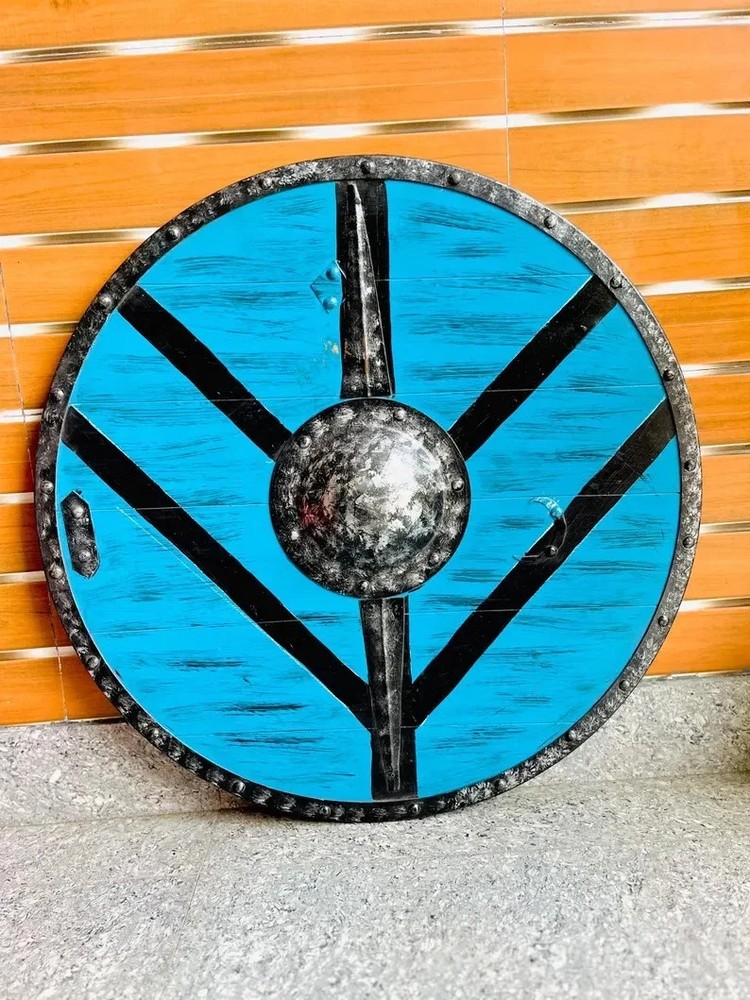 Authentic Medieval Viking Shield Battle Ready - Hand Painted & Functional