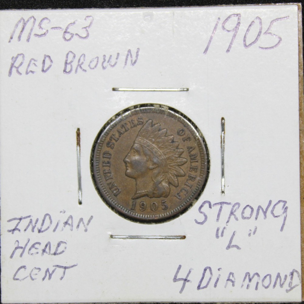 1905 Indian Head Cent Full Liberty