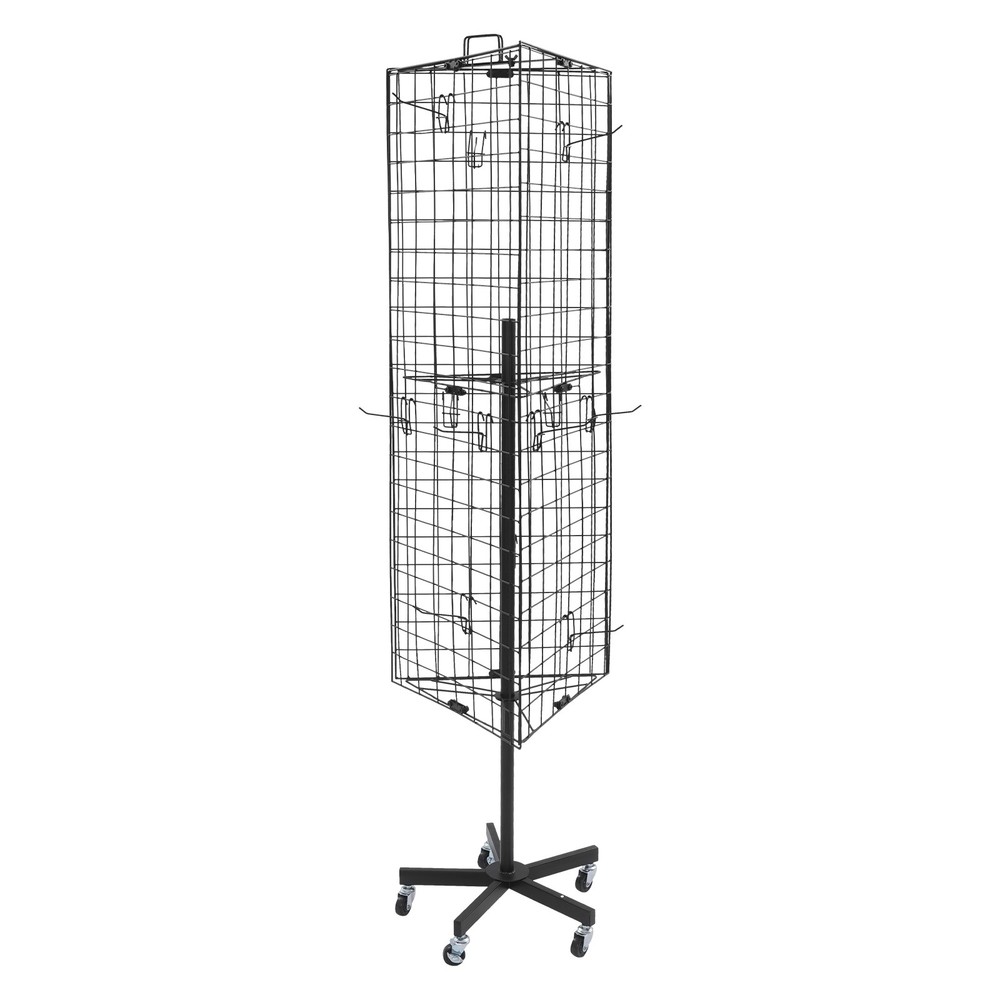 Triangular Grid Panel Display Stand Mobile Grids Wall Showing Shelf Freestanding