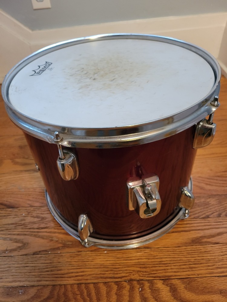 🔥🔥16” Floor Tom & 14" Mount Tom Maroon Check 📸 🔥🔥