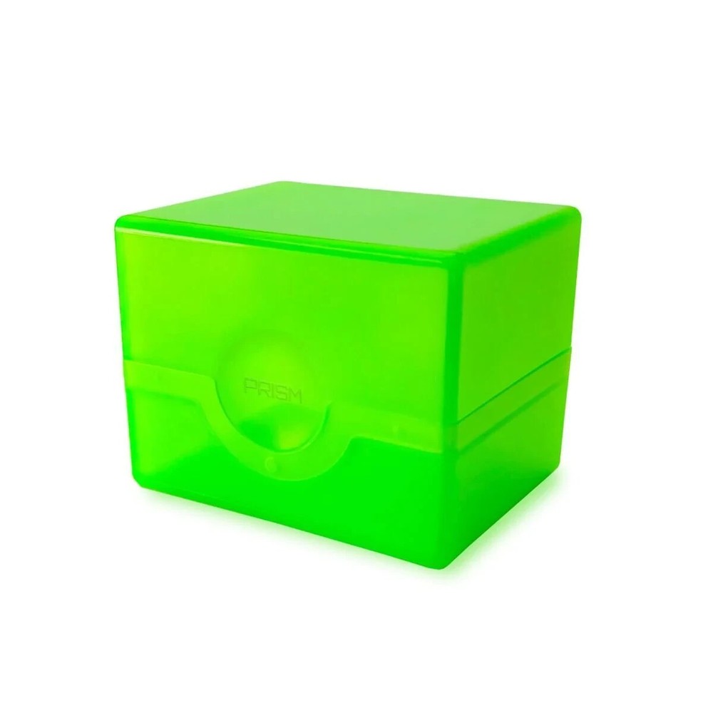 1 BCW Lime Green Smooth Glossy Prism Deck Case