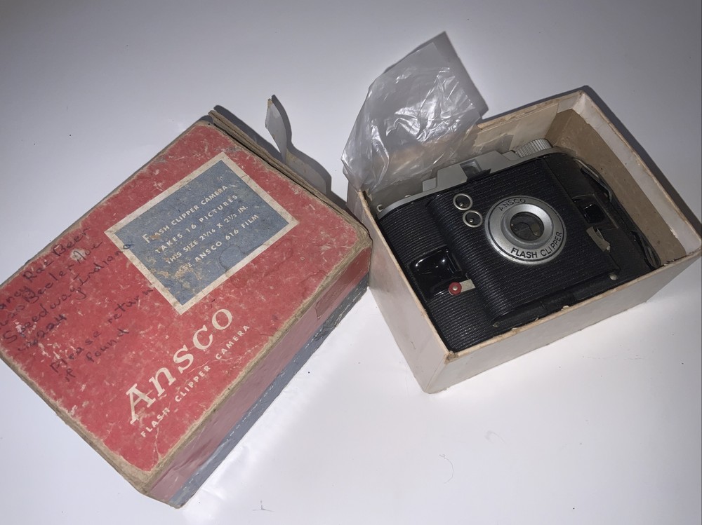 Vintage Ansco Flash Clipper Camera with Box