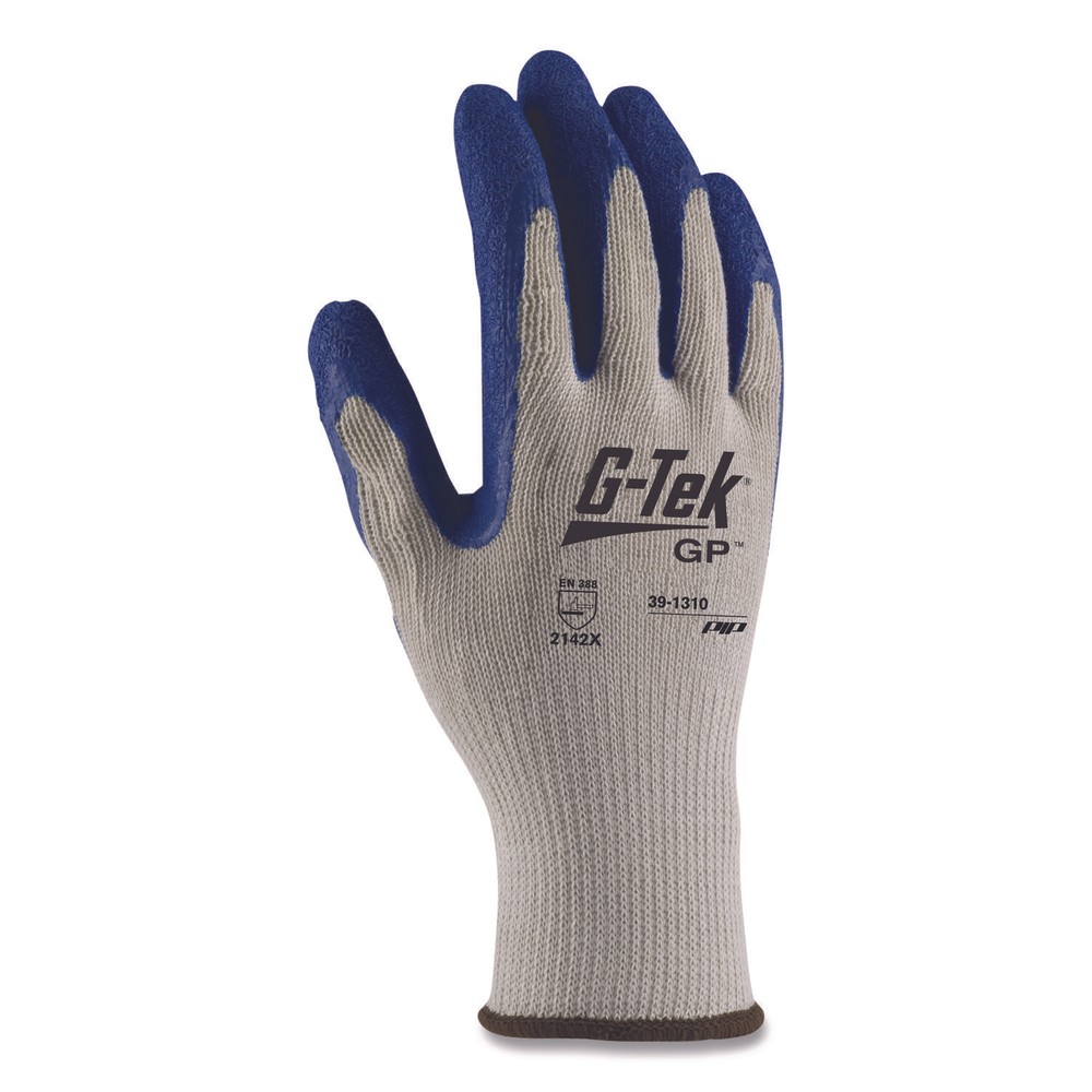 G-TEK 10G GR COT/POLY SHELL BL. LATEX CRINKLE C