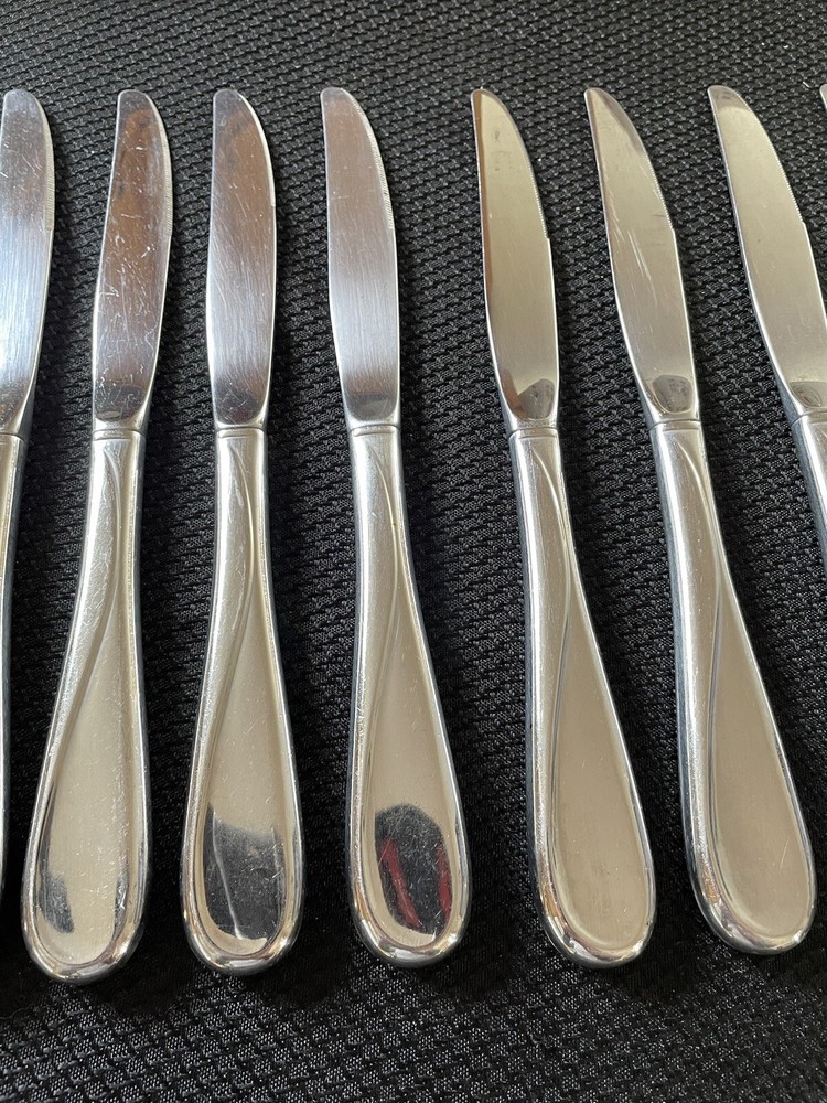 10 Oneida FLIGHT RELIANCE Glossy Stainless Dinner Knives