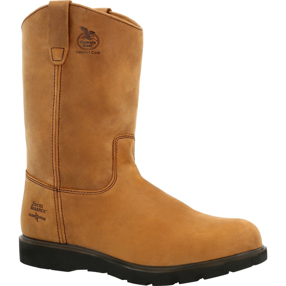 GEORGIA BOOT FARM AND RANCH PULL ON WORK BOOTS G4432 - ALL SIZES - NEW